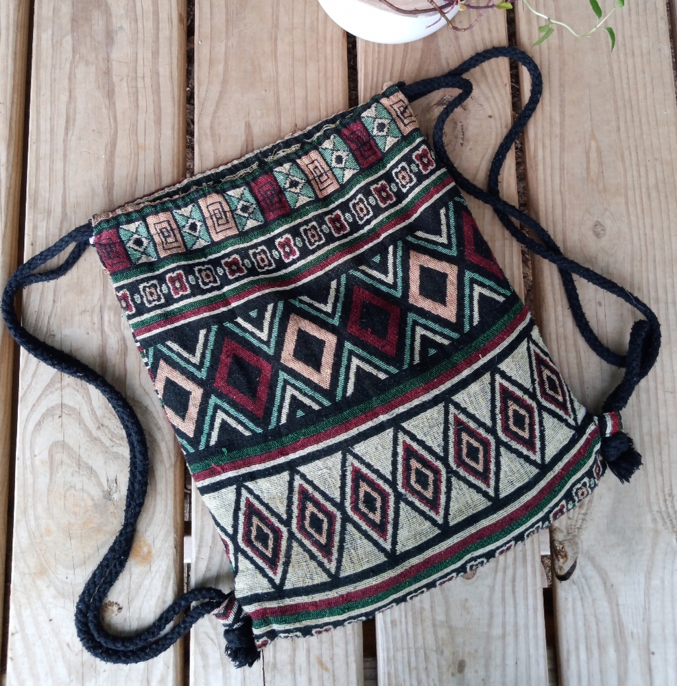 Boho Drawstring Backpack - Picture 4 of 7